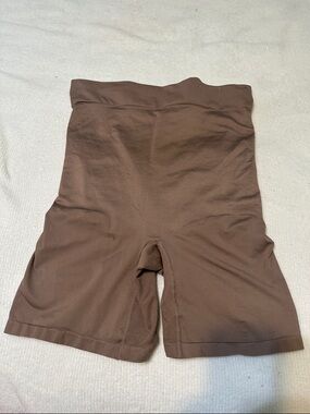 Cacique Brown High-Waist Shaping Shorts
